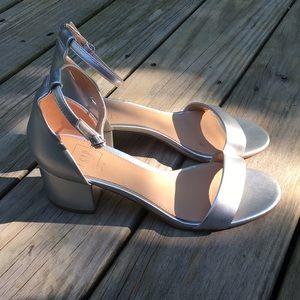 Silver Strappy heels